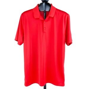 Nike Golf Dri-Fit Polo Shirt Mens M Dri-Fit Red Short Sleeves Standard Fit Soft